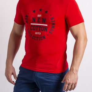 NEW COTTON camiseta roja hombre PA11
